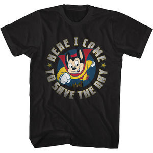 Retro Here I Come To Save The Day Mighty Mouse Tshirt